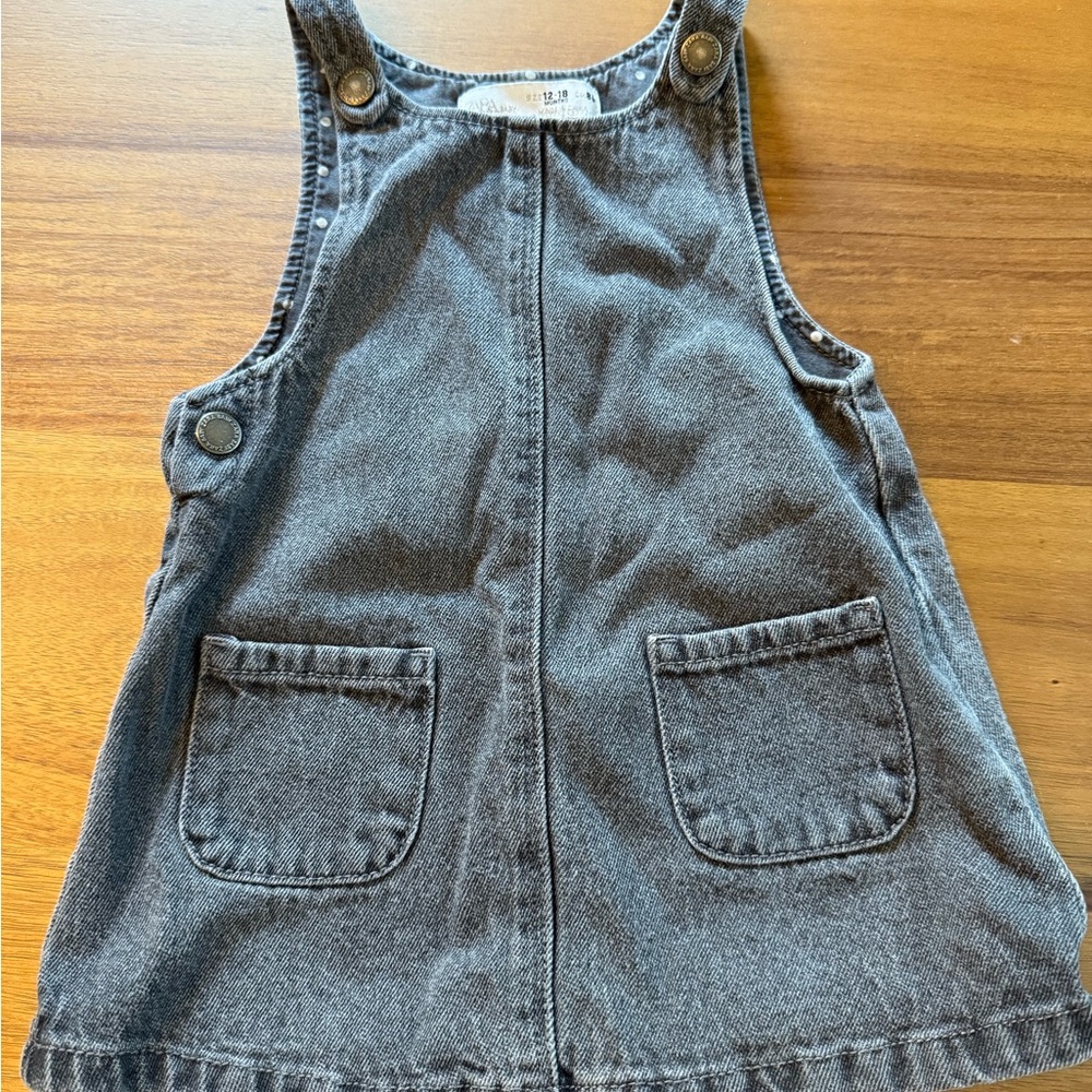 Zara Charcoal Kids Overalls 12-18M
